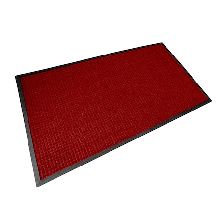 Rhino Mats Town & Country Entrance Mat, Polypropylene/Rubber, 3/8" Thick, Red, 3 ft W x 5 ft L TNC-3660R